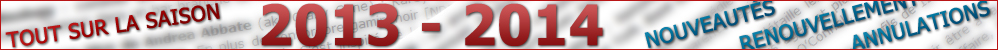 Nouveautés séries TV saison 2013 - 2014